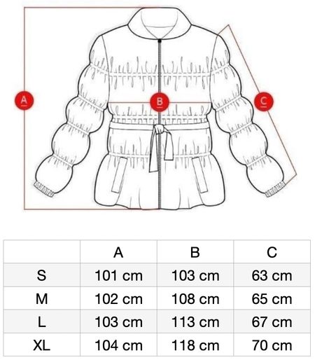 Due Linee Geacă de iarnă de damă - Bej -