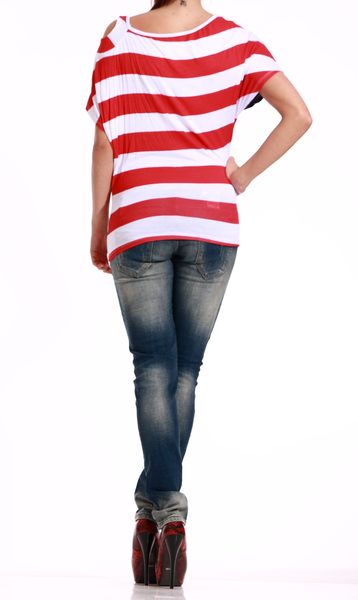 Dámské tričko USA - americká vlajka -