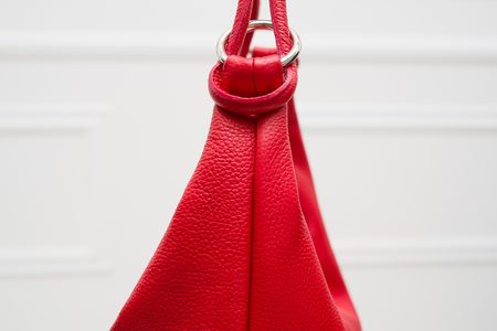 Real leather shoulder bag Glamorous by GLAM - Red -