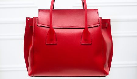 Real leather handbag Glamorous by GLAM - Red -