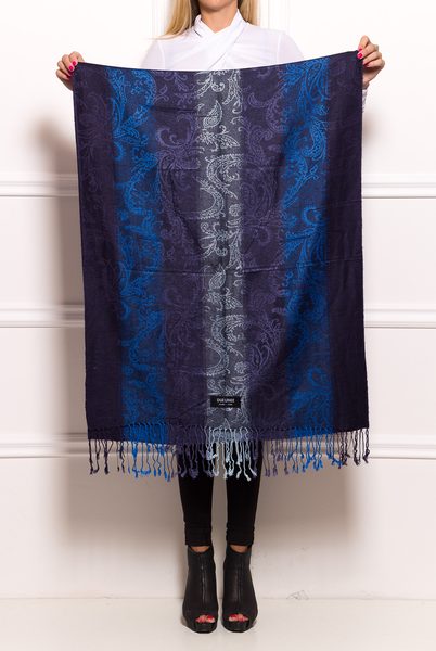 Women's scarf Due Linee - Dark blue -