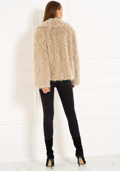 Yetti coat Glamorous by Glam - Beige -