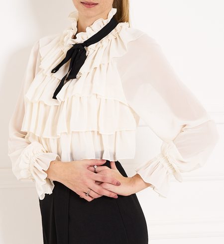 Women's top Due Linee - Creme -