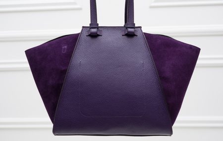 Real leather shoulder bag Glamorous by GLAM - Violet -