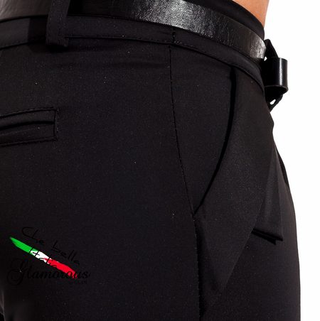 Dámské elegantní kalhoty černé -