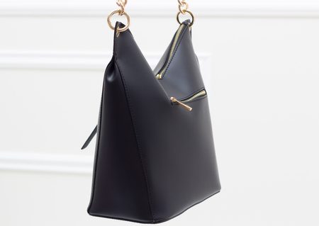 Real leather shoulder bag Glamorous by GLAM - Black -