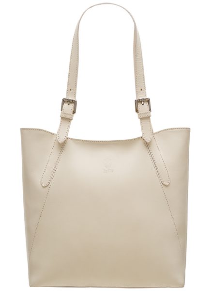 Real leather shoulder bag Glamorous by GLAM - Beige -