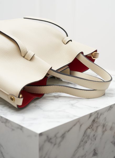 Real leather handbag Glamorous by GLAM - Beige -