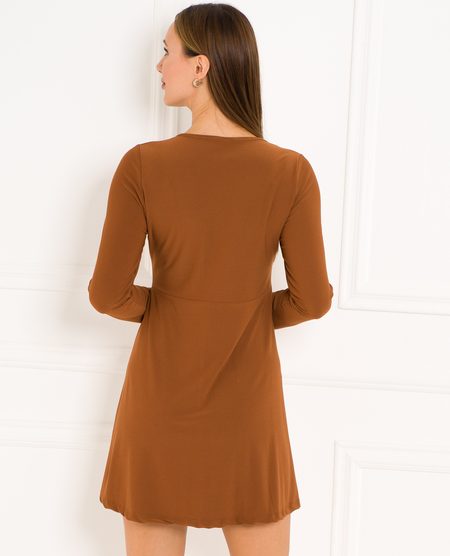 Italian dress CIUSA SEMPLICE - Brown -