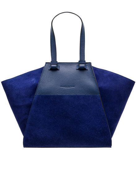 Real leather shoulder bag Glamorous by GLAM - Dark blue -