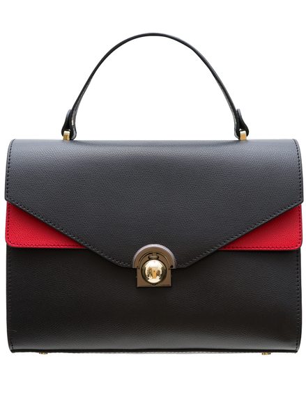 Bolso de cuero de mano para mujer Glamorous by GLAM - Negro -