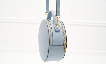 Real leather crossbody bag Glamorous by GLAM - Blue -