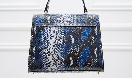 Real leather handbag Glamorous by GLAM - Blue -