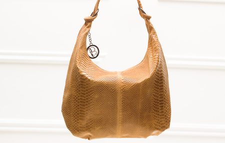 Bolso de hombro de cuero para mujer Glamorous by GLAM - Marrón -