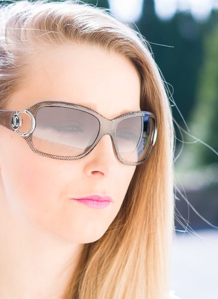 Damskie okulary przeciwsłoneczne Just Cavalli - Srebrny -