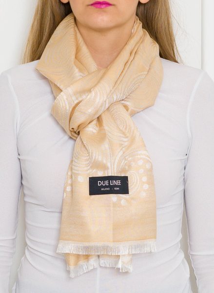 Women's scarf Due Linee - Gold -