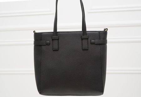 Bolso de hombro de cuero para mujer Tru Trussardi - Negro -