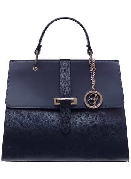 Real leather handbag Glamorous by GLAM - Dark blue -