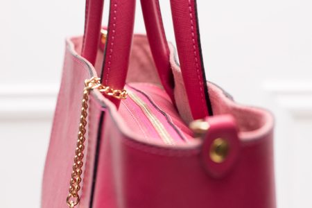 Bolso de cuero de mano para mujer Glamorous by GLAM - Rosa -