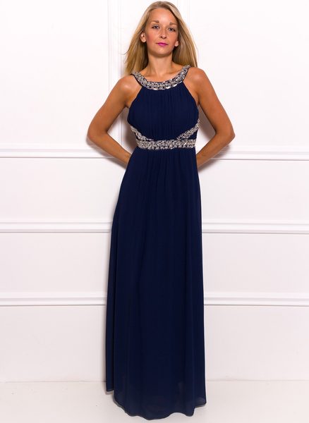 Maxi dress Due Linee - Dark blue -