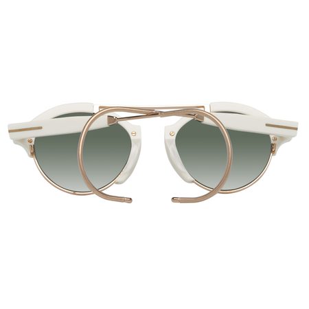 Damskie okulary przeciwsłoneczne TOM FORD - biały -