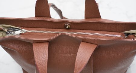 Real leather shoulder bag Glamorous by GLAM - Brown -