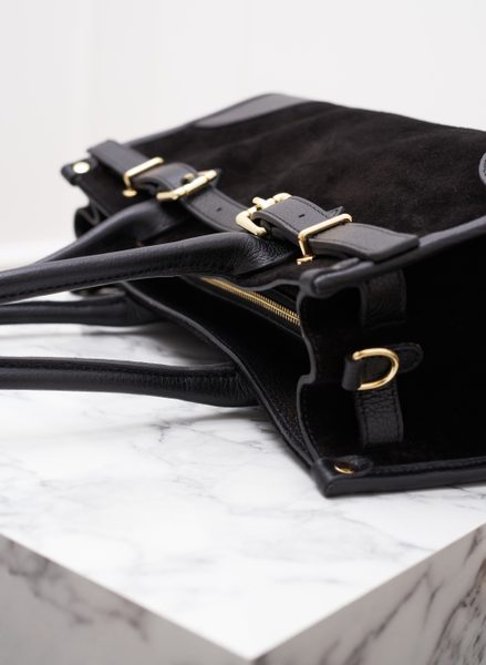 Real leather shoulder bag Glamorous by GLAM - Black -