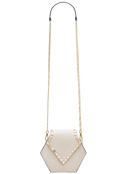 Real leather crossbody bag Glamorous by GLAM - Beige -