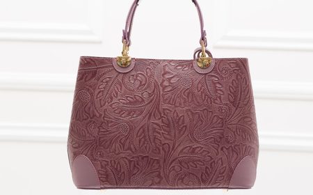 Bolso de cuero de mano para mujer Glamorous by GLAM - Rosa -