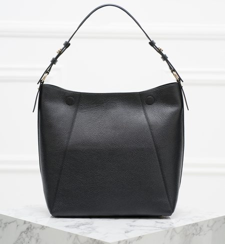 Bolso de hombro de cuero para mujer Michael Kors - Negro -