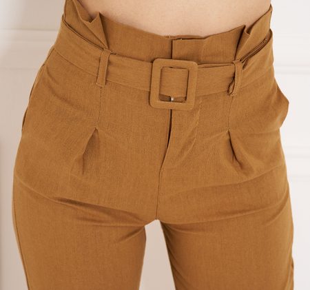 Pantalones de mujer - Beige -