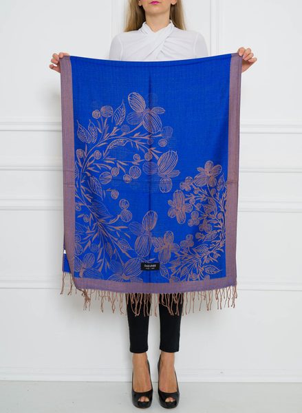 Women's scarf Due Linee - Blue -