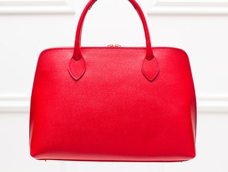 Real leather handbag Glamorous by GLAM - Red -