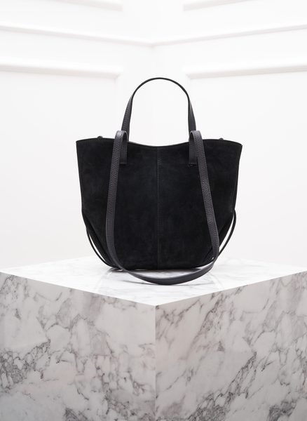 Real leather shoulder bag Glamorous by GLAM - Black -