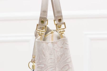 Bolso de cuero de mano para mujer Glamorous by GLAM - Beige -