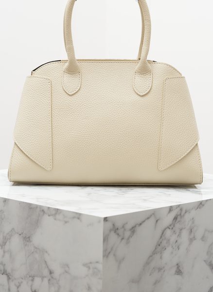 Real leather handbag Glamorous by GLAM - Beige -