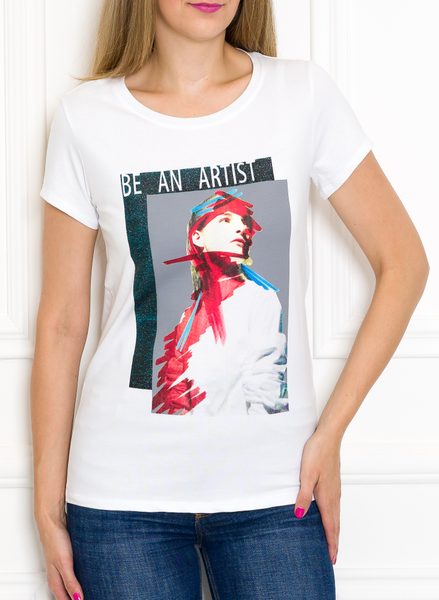 Camiseta para mujer Due Linee - Blanco -