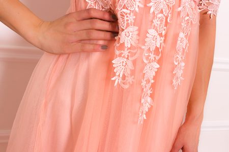 Maxi dress Due Linee - Pink -