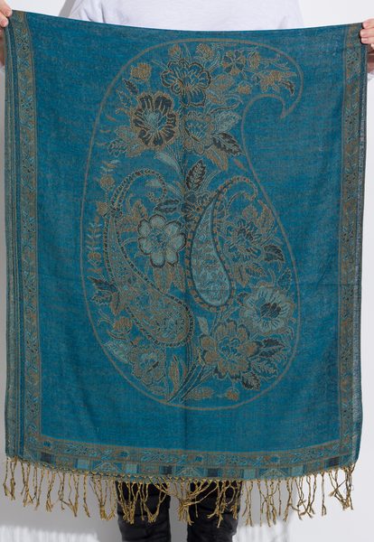 Foulard donna Due Linee - Blu -