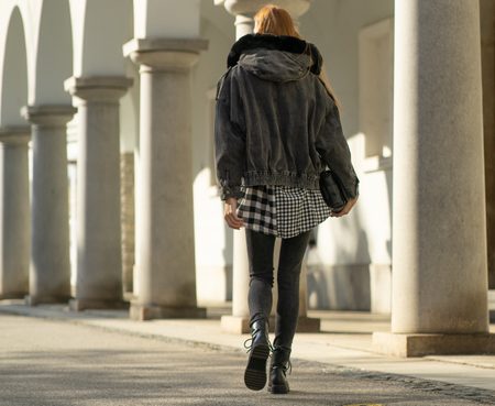 Chaqueta de invierno para mujer Due Linee - Negro -