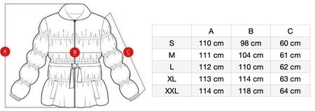 Dámská camel bunda prošívaná bi-col -