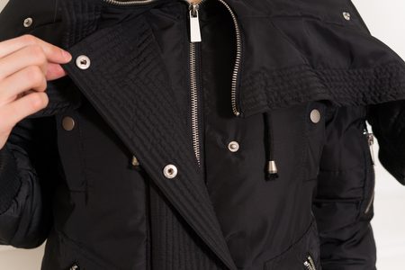 Women's winter jacket Due Linee - Black -