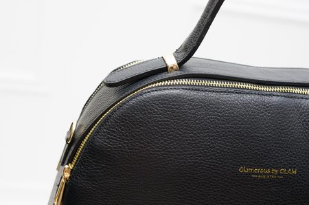 Real leather handbag Glamorous by GLAM - Black -