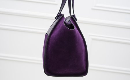 Real leather shoulder bag Glamorous by GLAM - Violet -