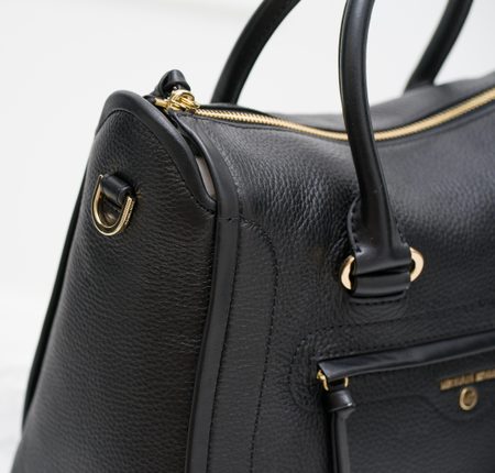 Real leather handbag Michael Kors - Black -