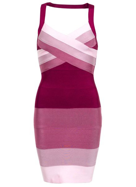 Bandage dress Due Linee - Pink -