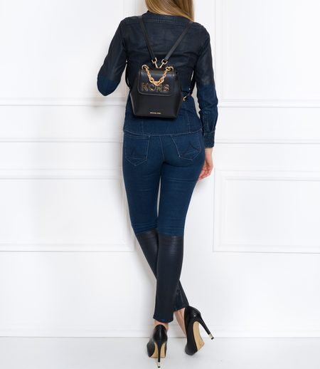 Women's real leather backpack Michael Kors - Black -