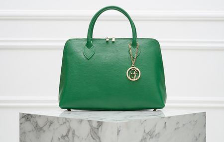 Real leather handbag Glamorous by GLAM - Green -