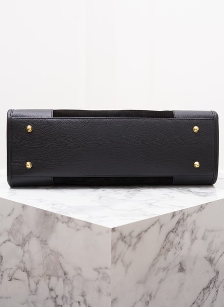 Real leather shoulder bag Glamorous by GLAM - Black -