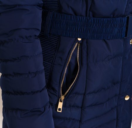 Damska kurtka zimowa Due Linee - niebieski -